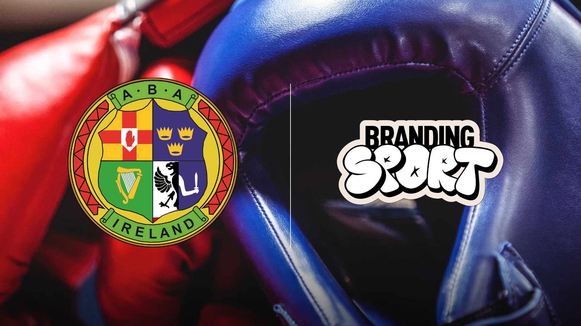 Logos for the IABA and Branding Sport announcing a new sports branding project for Irish boxing.