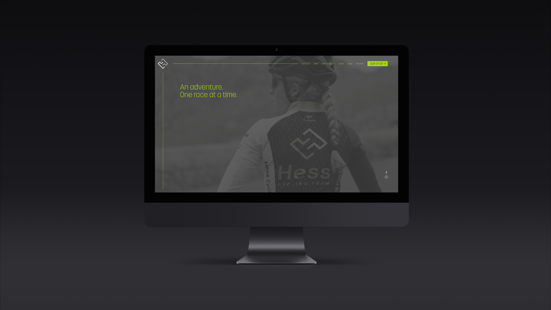 Hess Cycling brand website agency branding sport