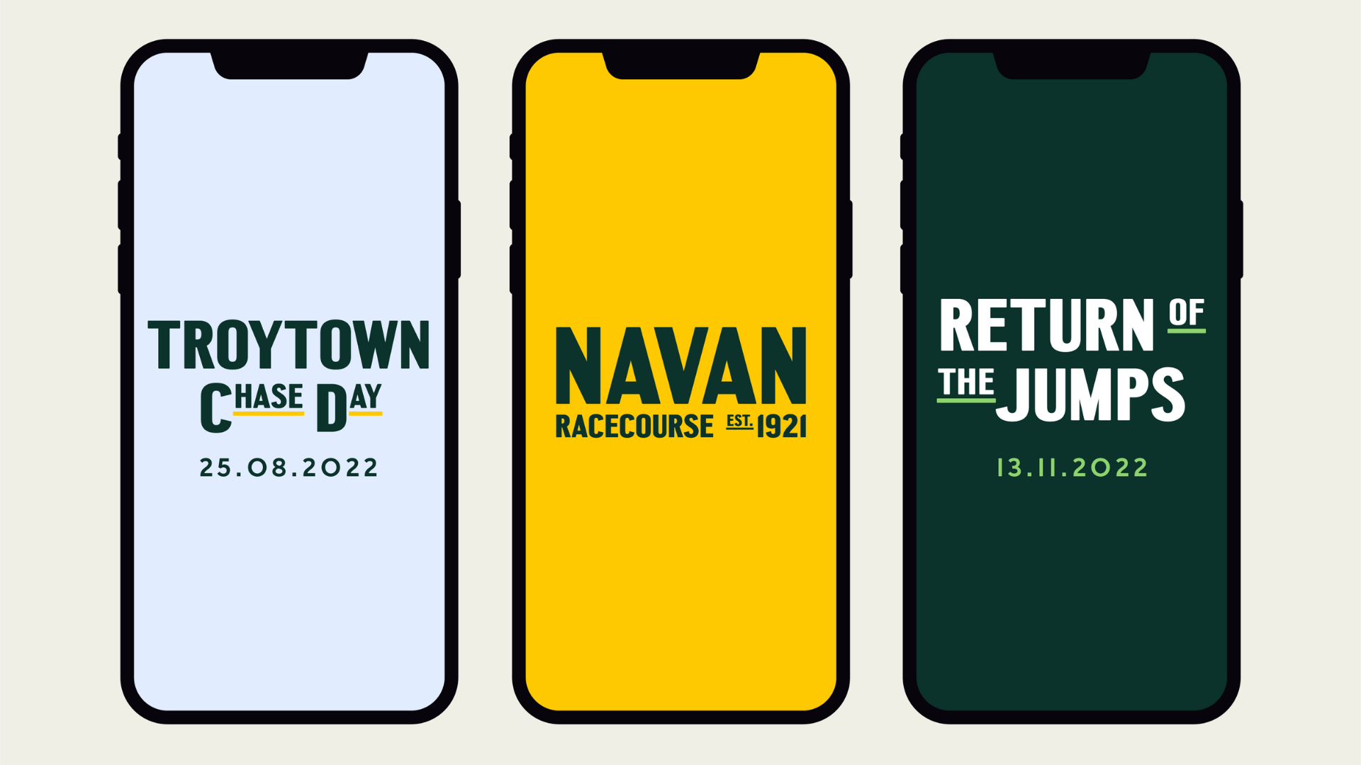 Navan Racecourse logo and branding and creatvie